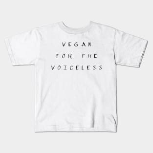 Vegan Love Animals Protect Save Cute Gift Minimalisitc Quote Pets Rescue Simple Modern Kids T-Shirt